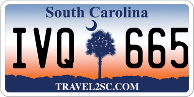 SC license plate IVQ665