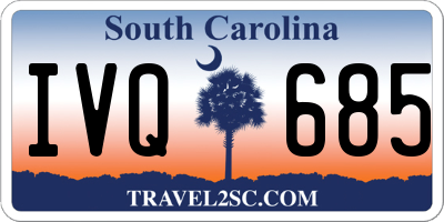 SC license plate IVQ685