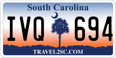SC license plate IVQ694