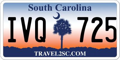 SC license plate IVQ725