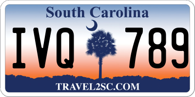 SC license plate IVQ789