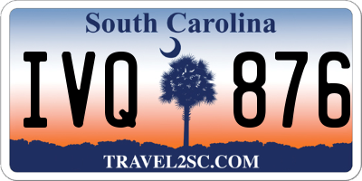 SC license plate IVQ876