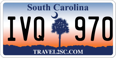 SC license plate IVQ970