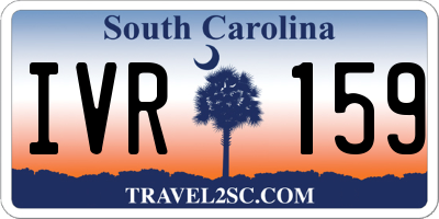 SC license plate IVR159