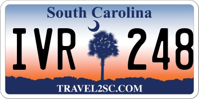 SC license plate IVR248
