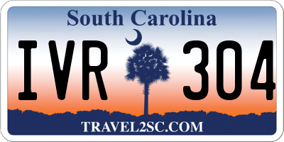 SC license plate IVR304