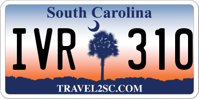 SC license plate IVR310