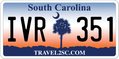 SC license plate IVR351