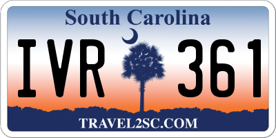 SC license plate IVR361