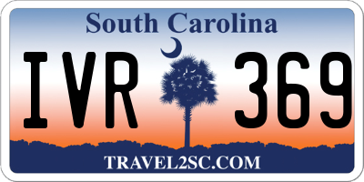 SC license plate IVR369