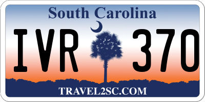 SC license plate IVR370