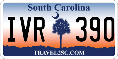 SC license plate IVR390