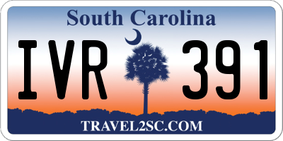 SC license plate IVR391