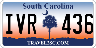 SC license plate IVR436