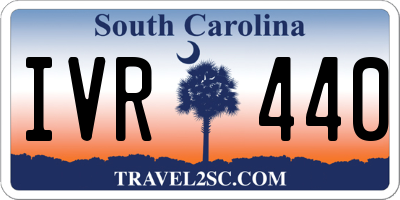 SC license plate IVR440