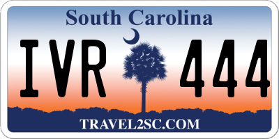 SC license plate IVR444