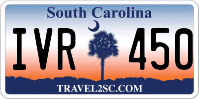 SC license plate IVR450