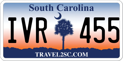 SC license plate IVR455