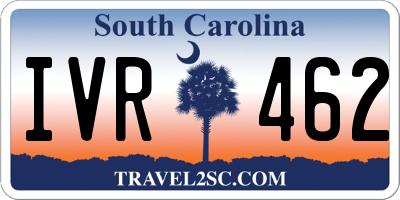 SC license plate IVR462