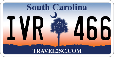 SC license plate IVR466