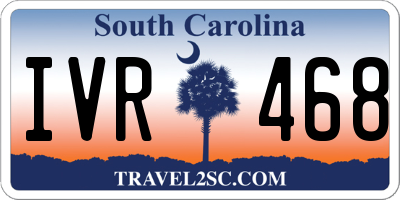 SC license plate IVR468