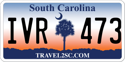 SC license plate IVR473