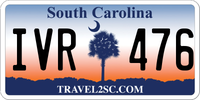 SC license plate IVR476