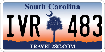 SC license plate IVR483