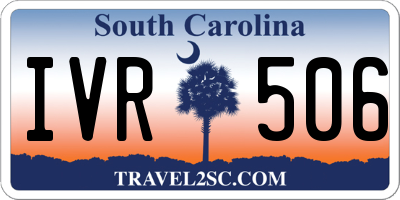 SC license plate IVR506