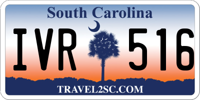 SC license plate IVR516
