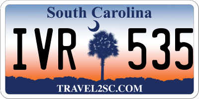 SC license plate IVR535