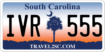 SC license plate IVR555