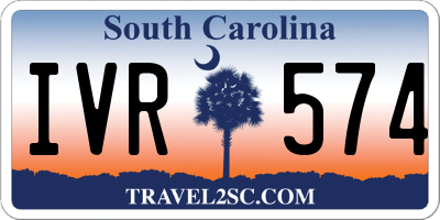 SC license plate IVR574