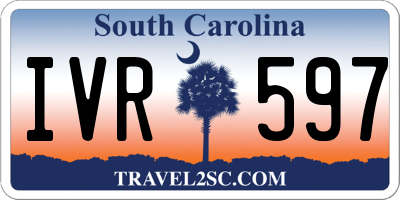 SC license plate IVR597