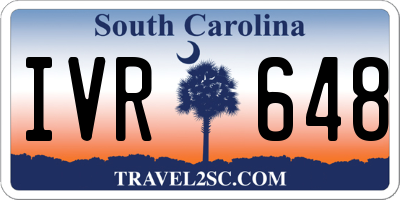 SC license plate IVR648