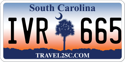 SC license plate IVR665