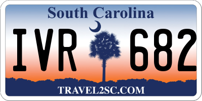 SC license plate IVR682
