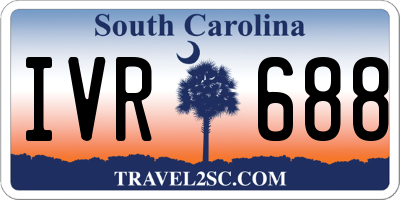 SC license plate IVR688