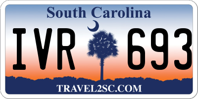 SC license plate IVR693