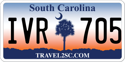 SC license plate IVR705