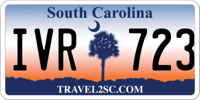 SC license plate IVR723
