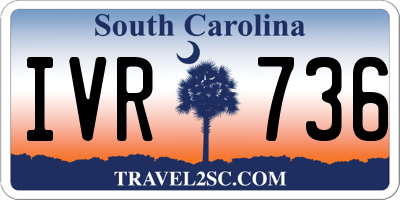SC license plate IVR736