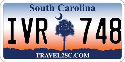 SC license plate IVR748