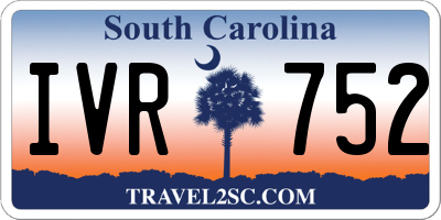 SC license plate IVR752