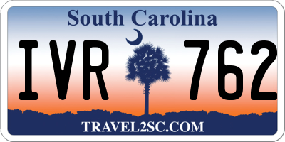 SC license plate IVR762