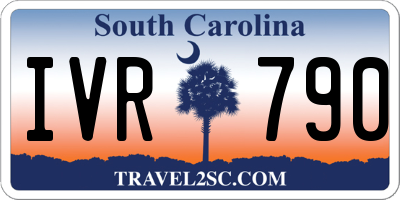 SC license plate IVR790