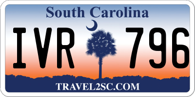 SC license plate IVR796
