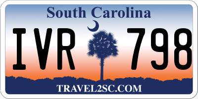 SC license plate IVR798