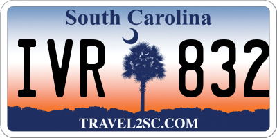 SC license plate IVR832