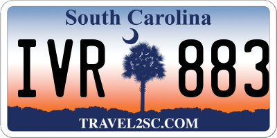 SC license plate IVR883